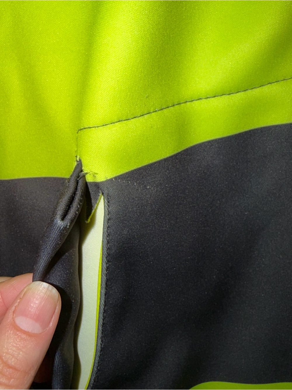 Neff High-Vis Neon Yellow and Black Logo Hoodie unisex 2X sweater - Picture 7 of 7